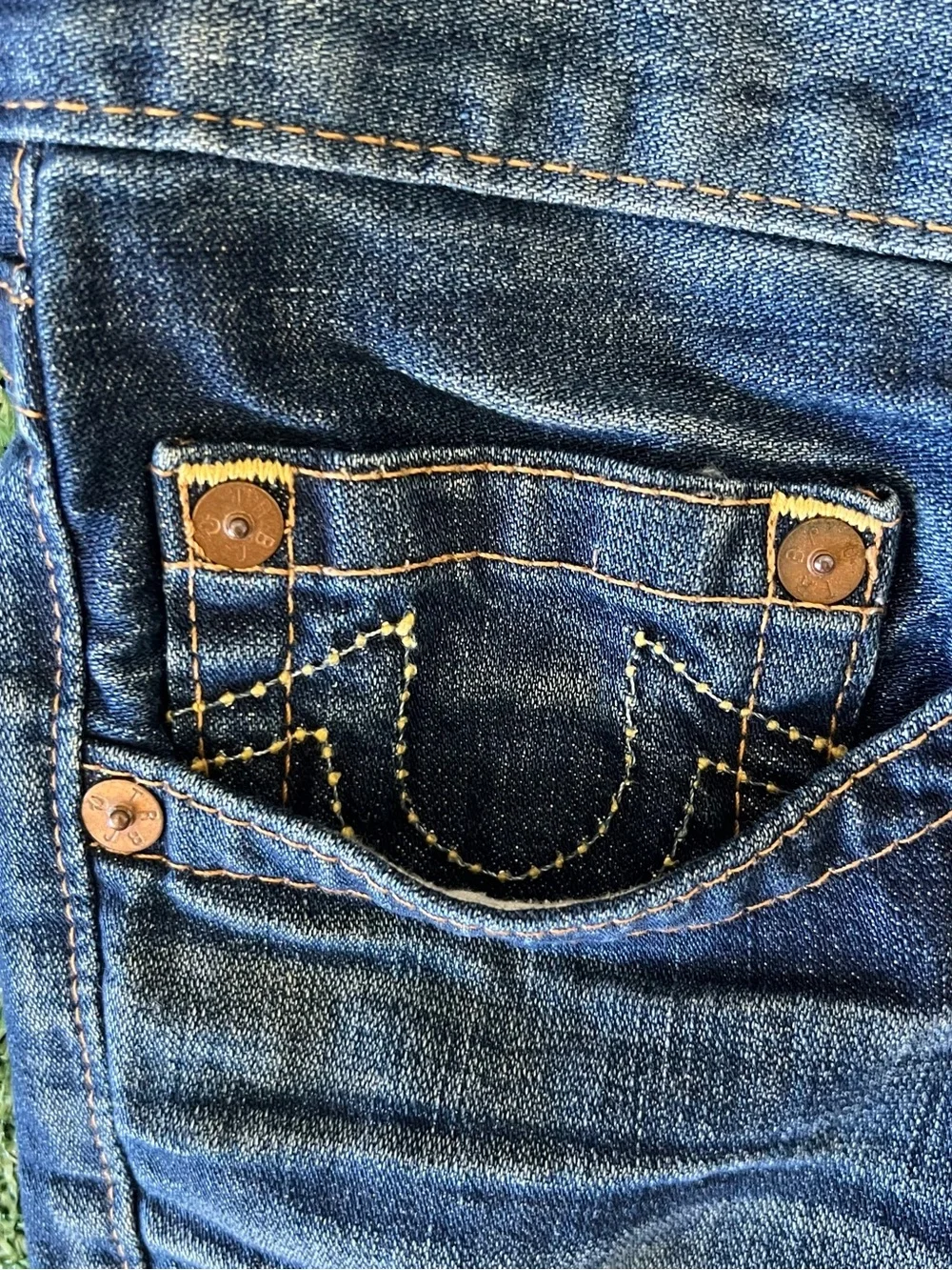 True Religion Bobby Super T Relaxed Fit Blue Denim Men's 36x30 Made in USA